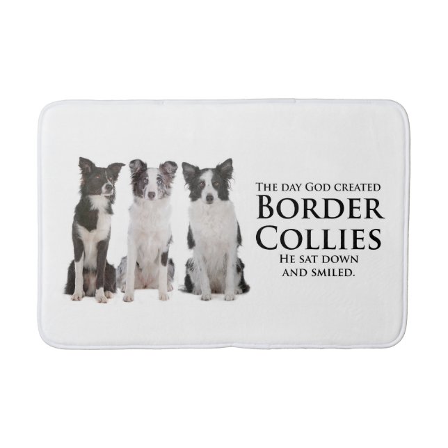 Border-Collie-Bad-Matte Badematte (Vorderseite)