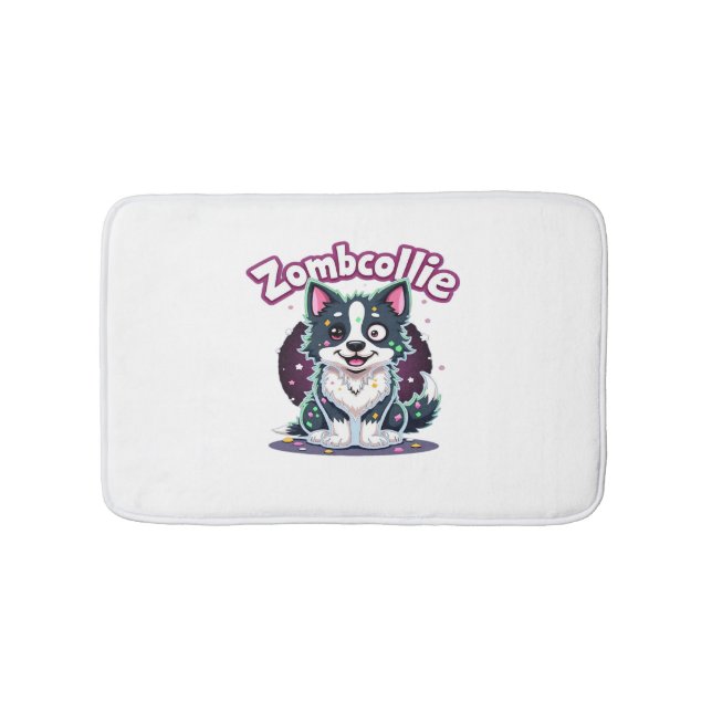 Border Collie BC Zombie Dog Halloween Essential T- Badematte (Vorderseite)