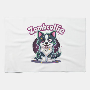 Border Collie BC Zombie Hund Halloween Essential T Geschirrtuch