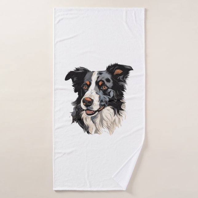 Border Collie Berühmtes Design - Smartest Badehandtuch (Badehandtuch)
