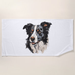 Border Collie Berühmtes Design - Smartest Strandtuch