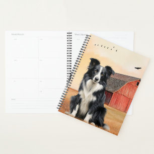Border Collie Chien Country Western Rouge Grange