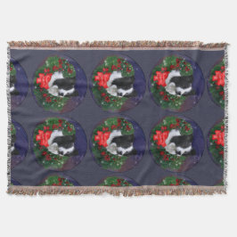Border Collie Christmas Decke