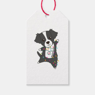 Border Collie Christmas Dog Wintertiere Hunde Geschenkanhänger