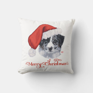 Border Collie Christmas Kissen