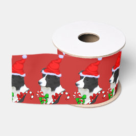 Border Collie Christmas Merry Ripsband