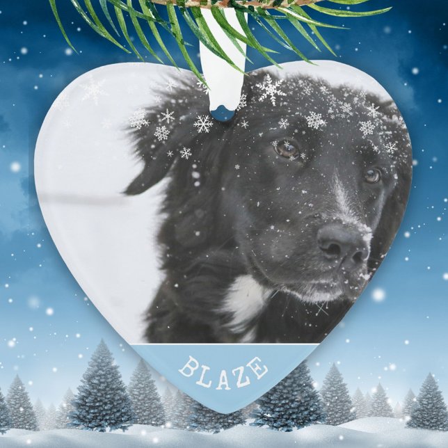 Border Collie Christmas Personalisiert Pet Foto Ornament (Von Creator hochgeladen)
