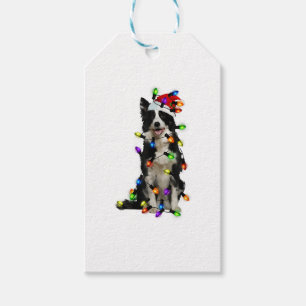 Border Collie Christmas Santa Funny Dog Lover Geschenkanhänger