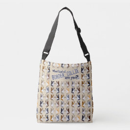 Border Collie colors - Bag Tragetaschen Mit Langen Trägern