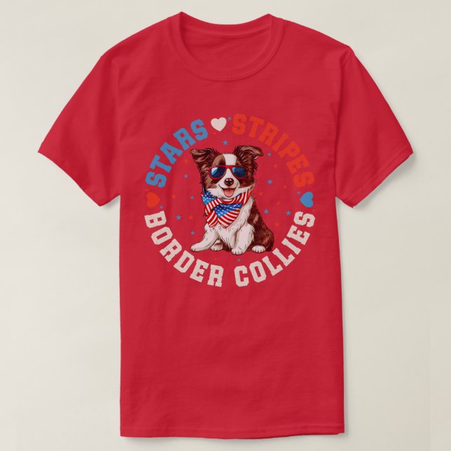 Border Collie Dog 1 T-Shirt (Design vorne)