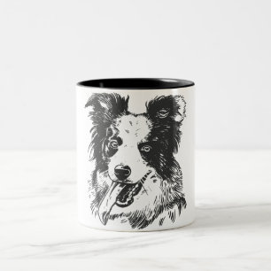 Border Collie Dog - Aussie Lover Zweifarbige Tasse