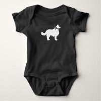 Border Collie Dog Baby Dusche Welpe Grau