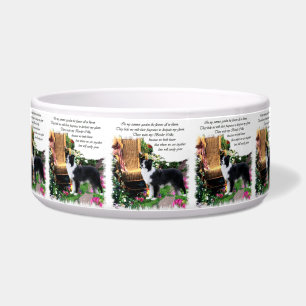 Border Collie Dog Bowl Napf