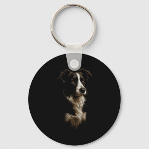 Border Collie Dog Geschenk für Männer Frauen Hunde Schlüsselanhänger