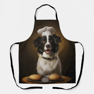 Border Collie Dog Koch Schürze