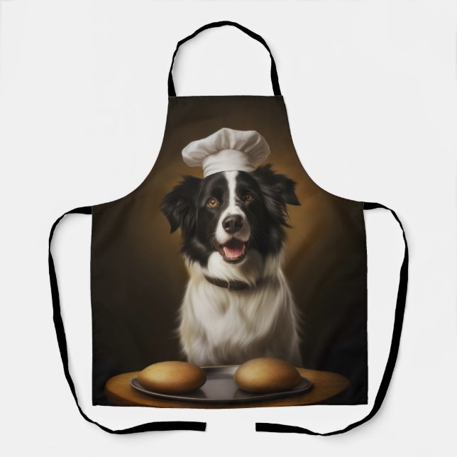 Border Collie Dog Koch Schürze (Vorderseite)