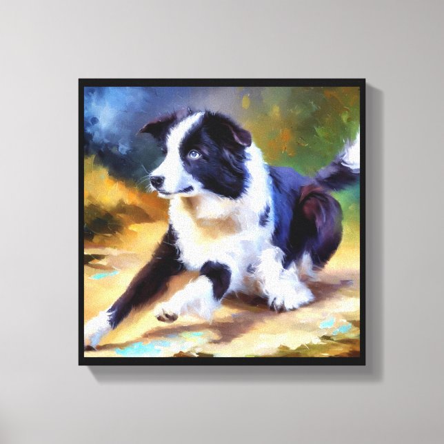 Border Collie Dog Leinwanddruck (Vorderseite)