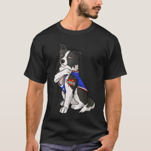 Border Collie Dog Liebe Vater Welpenbesitzer T-Shirt
