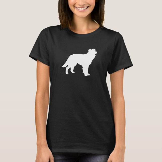 Border Collie Dog Mama Vater Haustier Niedliche We T-Shirt (Vorderseite)