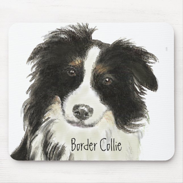 Border Collie Dog Mousepad (Vorne)