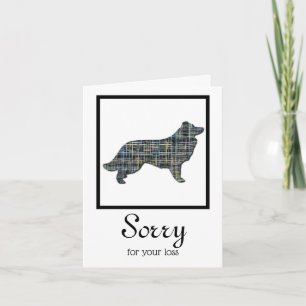 Border Collie Dog Pet Sympathy Card Karte