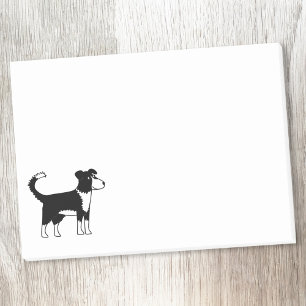 Border Collie Dog Post-it Klebezettel