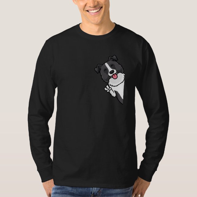 Border Collie Dog T-Shirt (Vorderseite)