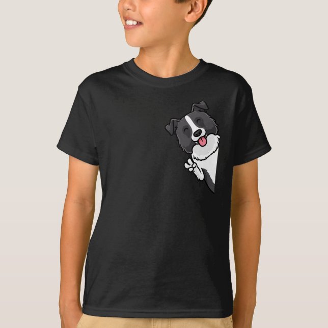 Border Collie Dog T-Shirt (Vorderseite)