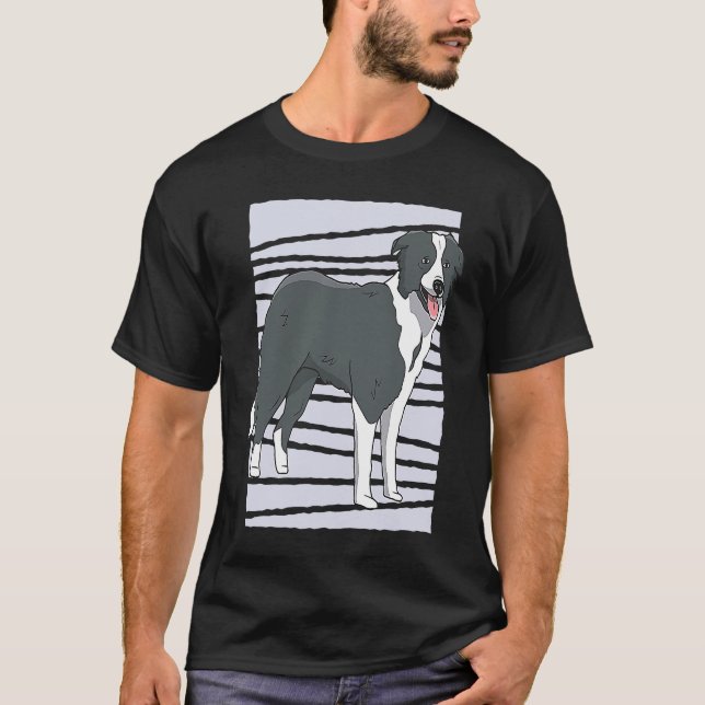 Border Collie dog T-Shirt (Vorderseite)