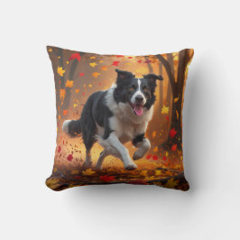 Border Collie Elegant Throw Kissen