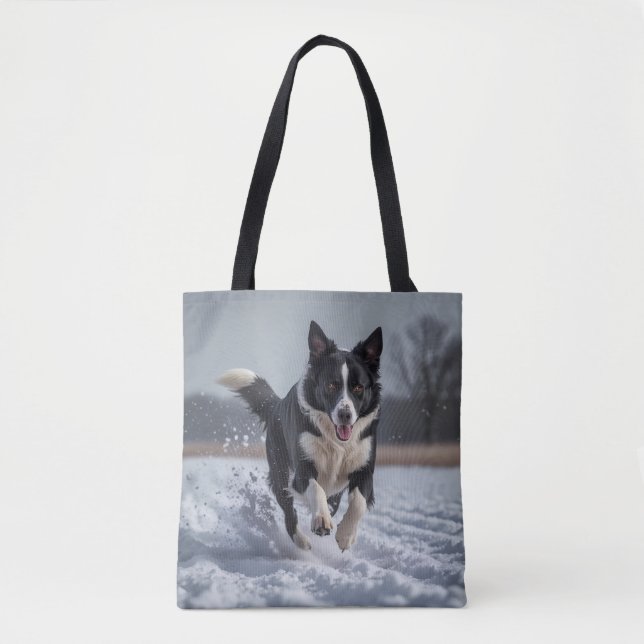 Border Collie Elegante Tasche (Vorderseite)