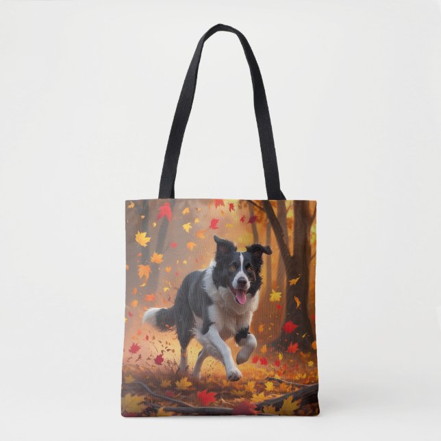 Border Collie Elegante Tasche (Vorderseite)