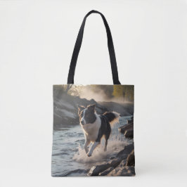 Border Collie Elegante Tasche
