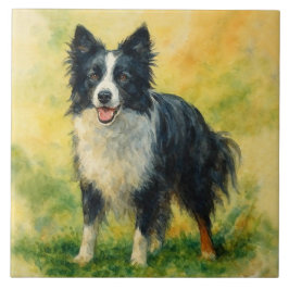 Border Collie Fliese