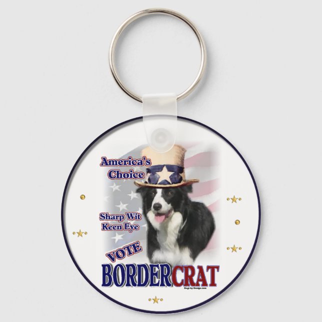 Border Collie Geschenke Schlüsselanhänger (Vorderseite)