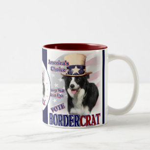 Border Collie Geschenke Zweifarbige Tasse