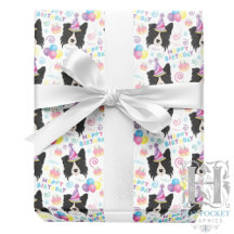 Border Collie Geschenkpapier