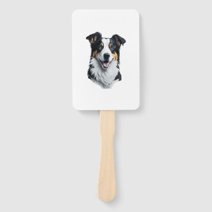Border Collie Gesicht Fächer