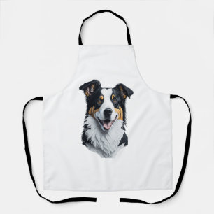 Border Collie Gesicht Schürze