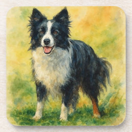 Border Collie Getränkeuntersetzer