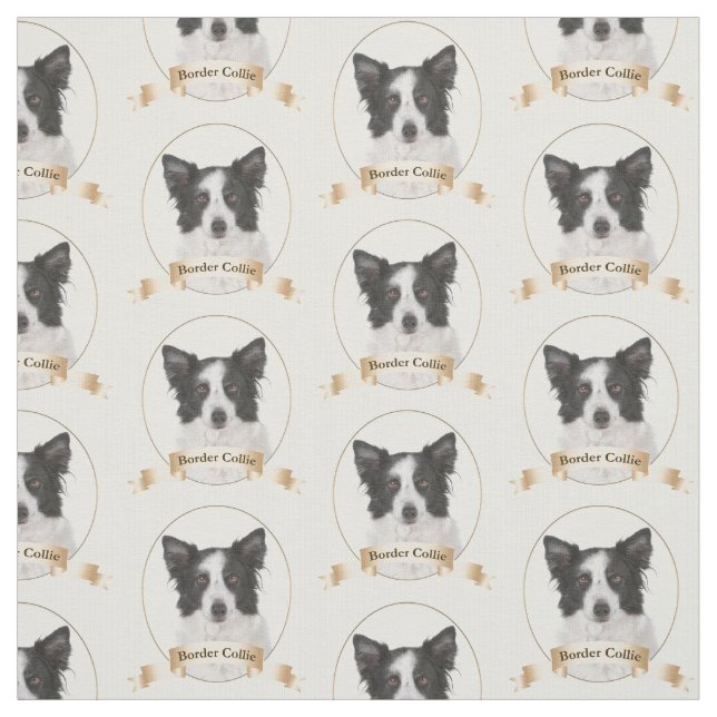 Border-Collie-Gewebe Stoff (Muster)