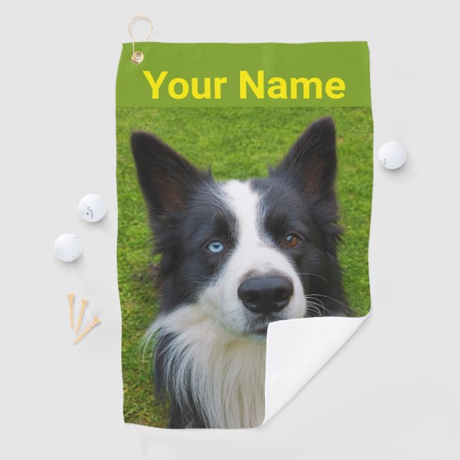 Border Collie Golf Handtuch (Insitu)