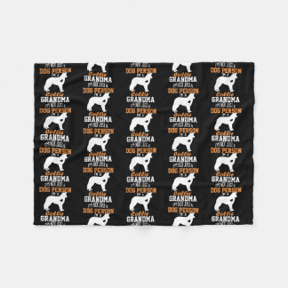 Border Collie Grandma gibt Collie Dog Lover Fleecedecke