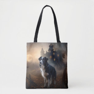 Border Collie Halloween Beängstigend Tasche