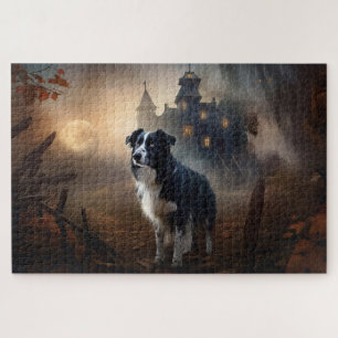 Border Collie Halloween Gruselig