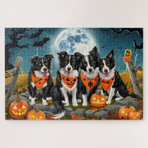 Border Collie Halloween Gruselig