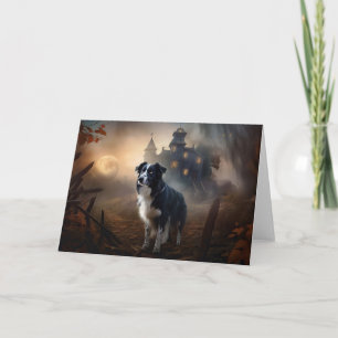 Border Collie Halloween Gruselig Karte