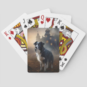 Border Collie Halloween Gruselig Spielkarten