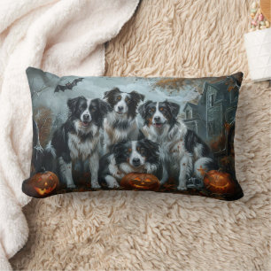 Border Collie Halloween Nacht Hunde-Spaß Lendenkissen