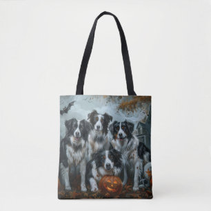 Border Collie Halloween Nacht Hunde-Spaß Tasche